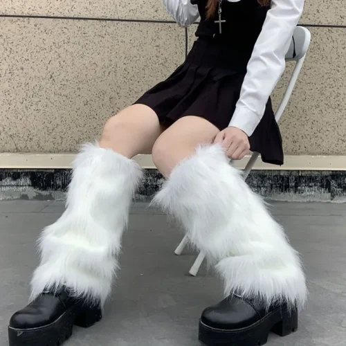 Women’s Artificial Fur Leg Warmers