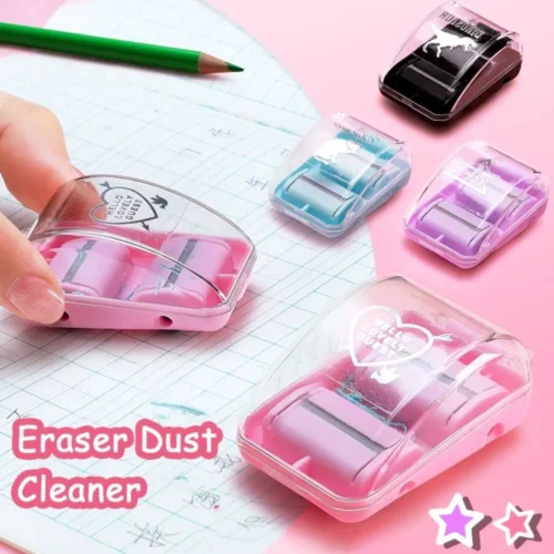 Portable Desk Crumb Cleaner with Mini Eraser