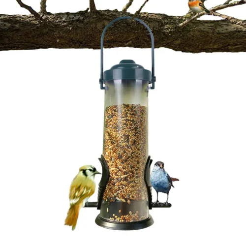 Pet Bird Feeder Outdoor Hanging Pet Food Dispenser