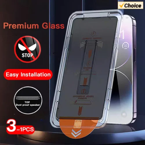 SKIG 1-3PCS Privacy Anti-Spy Tempered Glass For iPhone