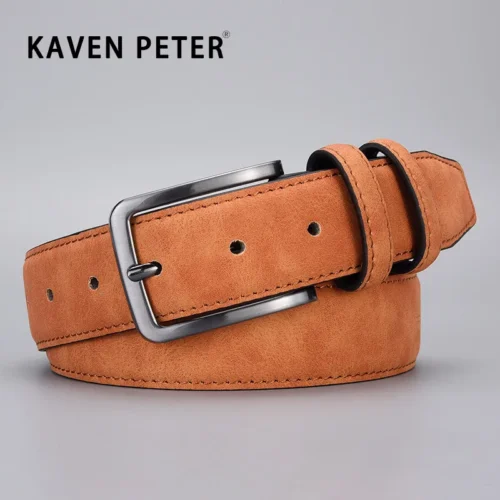 Leisure  Vintage Mens PU Leather Belts Luxury Famous Brand Designer Male Strap Black Belt