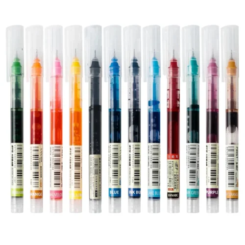 12 Color/set Fine Nib Gel Ballpoint Pen