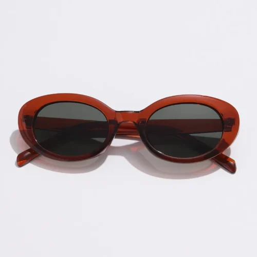 Retro Vintage Oval Sunglasses Women Men Brand Designer Sun Glasses