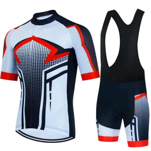 Cycling Clothes Shorts Man Men Summer Clothing Men’s Jacket Uniform Jersey Set Laser Cut Bib Mtb Male Bike Pants