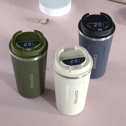 380/510ml Thermos Stainless Steel Cup Mug with Temperature Display