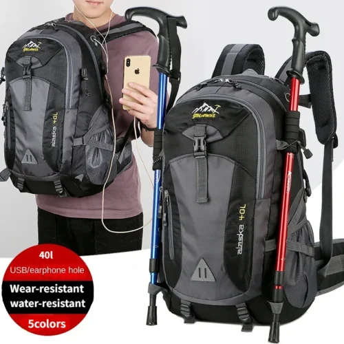 New Men’s Backpack Nylon Waterproof Casual Outdoor Travel Backpack