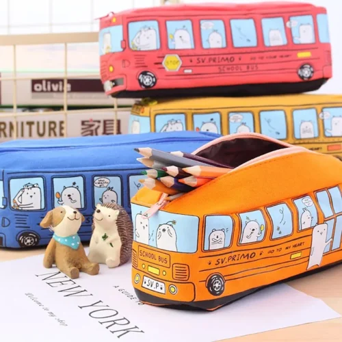 Cool Car Bus Pencil Case
