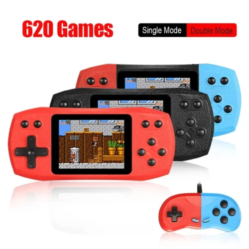 Retro Video Game Console Built in 620 Classic Games Portable Handheld Game Player Rechargeable Console AV Output