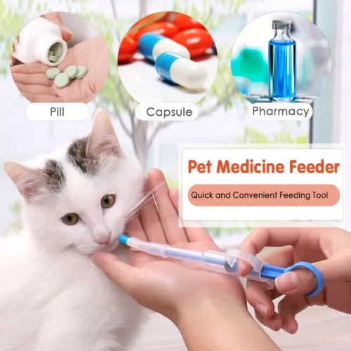 Pet Syringe Push Dispenser Medicine