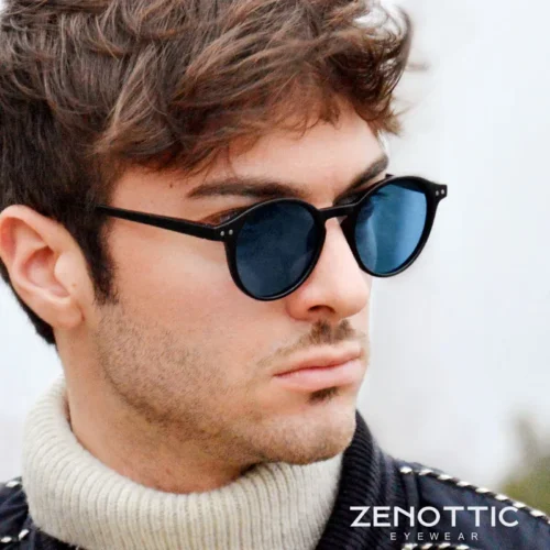 ZENOTTIC Retro Polarized Sunglasses 2023 2024 Men Women Vintage Small Round Frame Sun Glasses