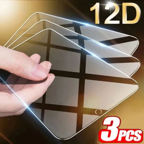 3Pcs Tempered Glass For Samsung Galaxy Screen Protectors Fingerprint Unlocking