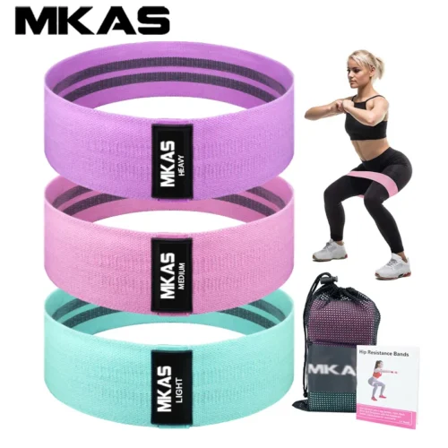 MKAS 3PCS Fitness Resistance Bands