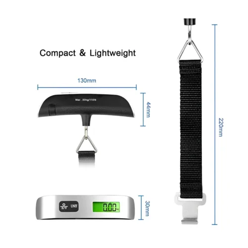 10g-50kg Portable Digital Luggage Weight Scale