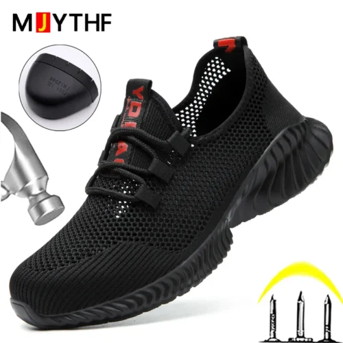 Breathable Men’s Work Shoes Summer Safety Shoes