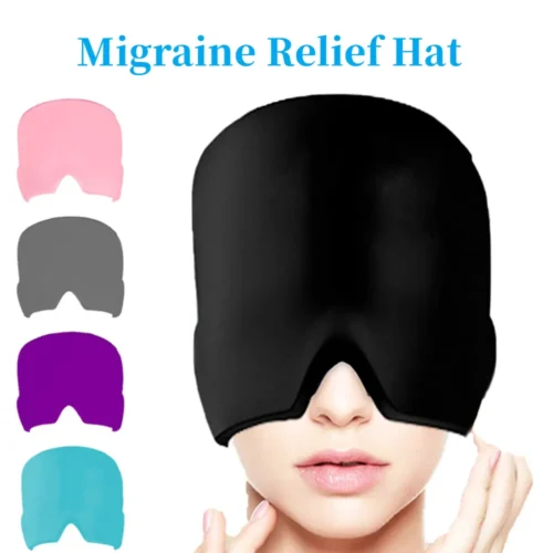 Migraine Relief Hat headache hat Gel Hot Cold Therapy Ice Cap For Relieve Pain  Ice Hat Eye Mask