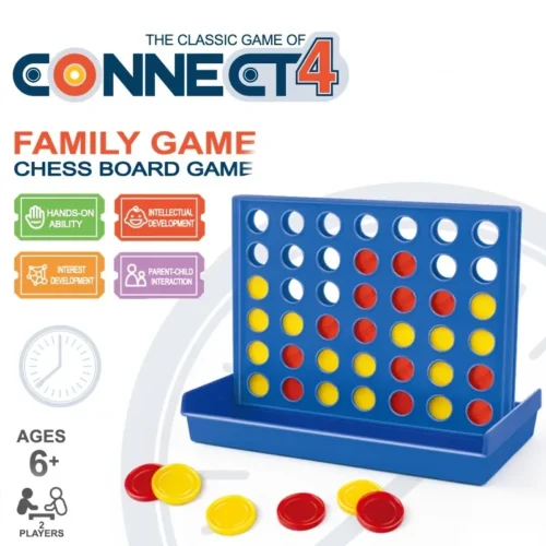The Classic Game Of Connect 4  Game For 2 Players; Connect 4 Grid Get 4 In A Row Game For Kids Ages 6 And Up Backyard Games For
