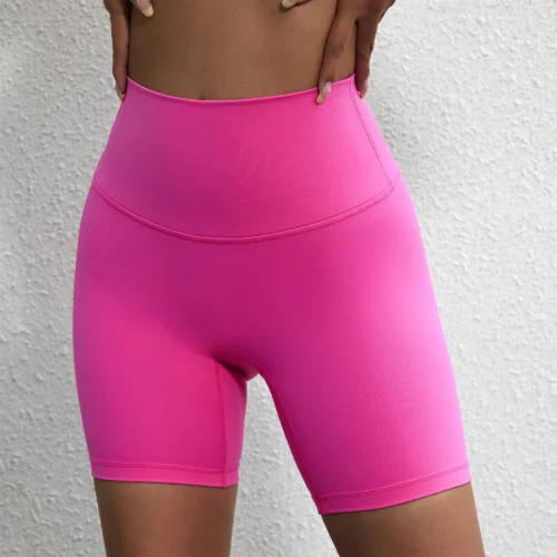 Solid Color Women Sport Yoga Short leggings Compression Support Sweat-Wicking Comprehensive Training Jog Cycling Internal Pocket
