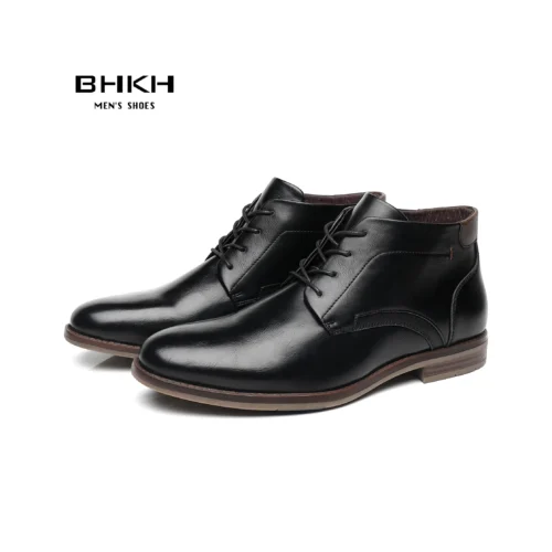 BHKH 2024 Autumn/ Winter Men Boots Lace-up Ankle Boots Smart Business Work Office Dress Shoes Formal Man Shoes