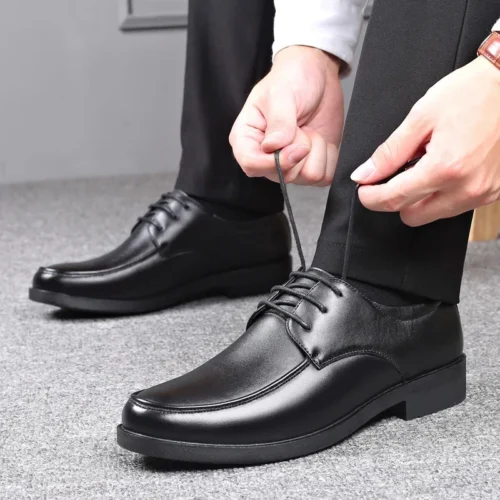 Men’s Dress Shoes Men’s Formal Original Leather Italian Skin Shoes for Men Elegant Casual Business Luxury Social Male Shoe