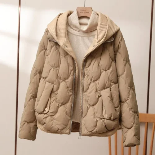 2023 Fashion Coats Korean Style Loose Comfort Quilted Coat Women Jacket Women Parkas Warm Jackets Casual Coat New Winter Clothes
